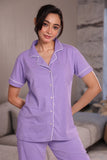 Periwinkle Solid Pyjama Set