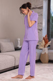 Periwinkle Solid Pyjama Set