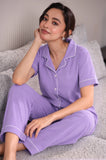Periwinkle Solid Pyjama Set