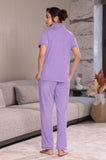 Periwinkle Solid Pyjama Set