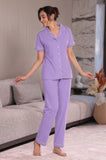 Periwinkle Solid Pyjama Set