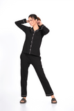 Black Full Sleeve Nightsuit Set