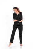 Black Full Sleeve Nightsuit Set