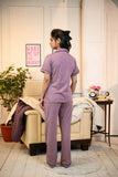 Dusty Lilac Solid Pyjama Set