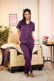 Lavender Solid Pyjama Set