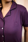 Lavender Solid Pyjama Set