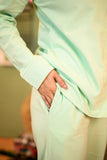 Cozy Winter Fleece Nightsuit Set – Misty Mint