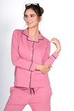 Pink Full Sleeve Nightsuit Set