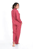 Deep Ruby Full Sleeve Nightsuit Set