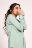 Sage Green Full Sleeve Nightsuit Set