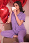 Lavender Full Sleeve Nightsuit Set